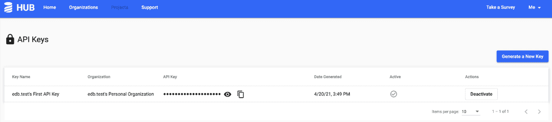 Configuration of API Key on Liquibase Hub